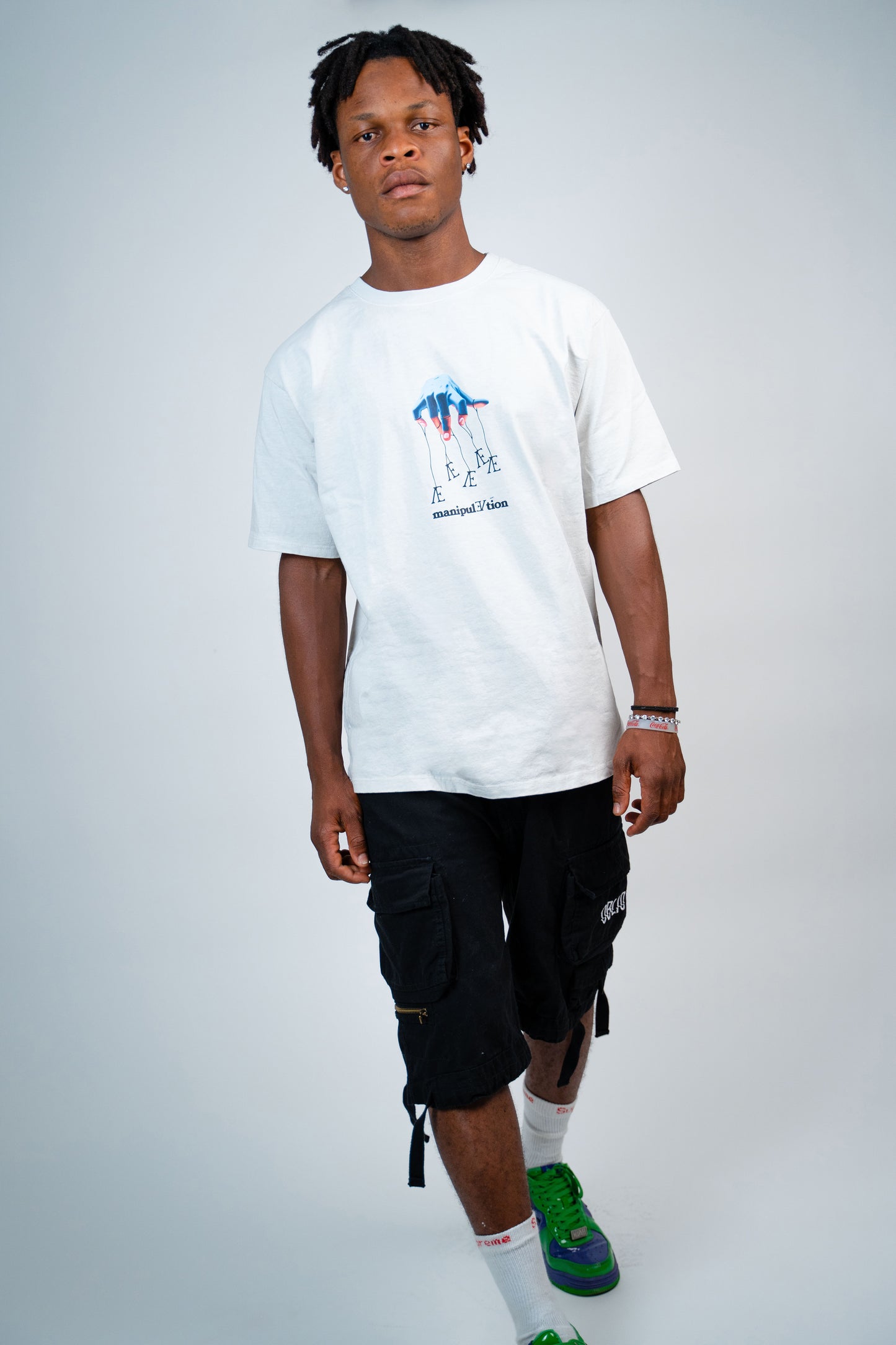 ManipulÆtion T-shirt Ice Grey