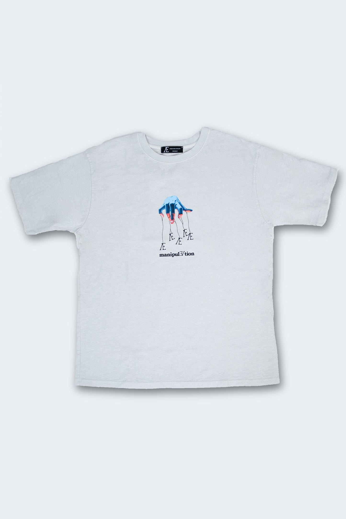 ManipulÆtion T-shirt Ice Grey