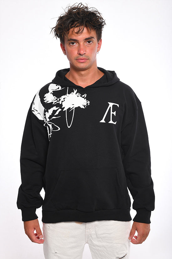 Hippocampus Black Hoodie