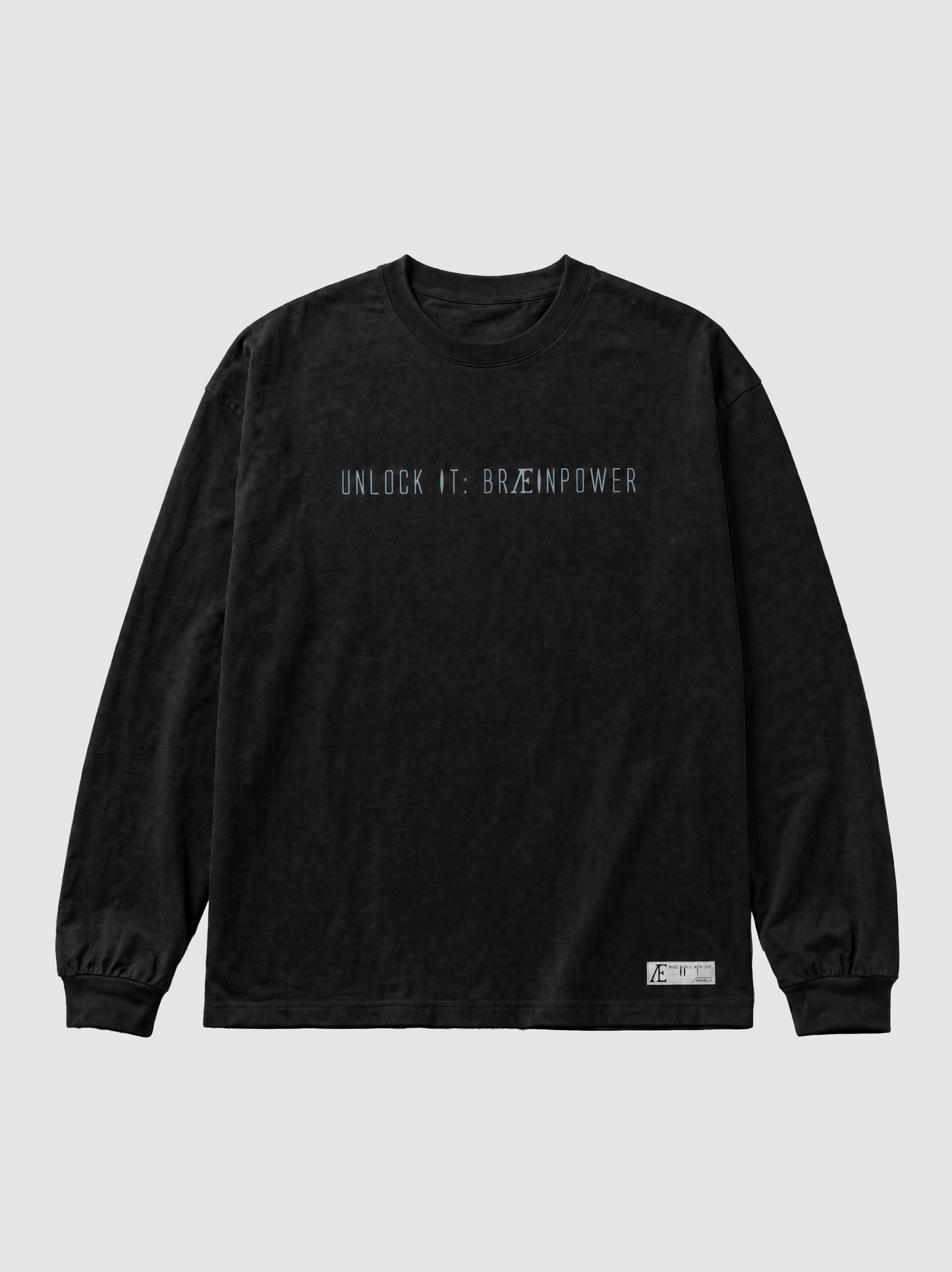 Unlock It: Braeinpower | Black Oversized Longsleeve