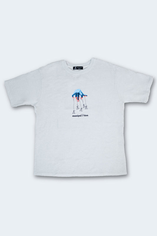 ManipulÆtion T-shirt Ice Grey