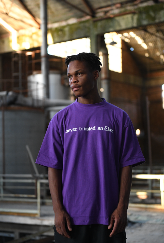 Never trusted SnÆkes Amethyst tee