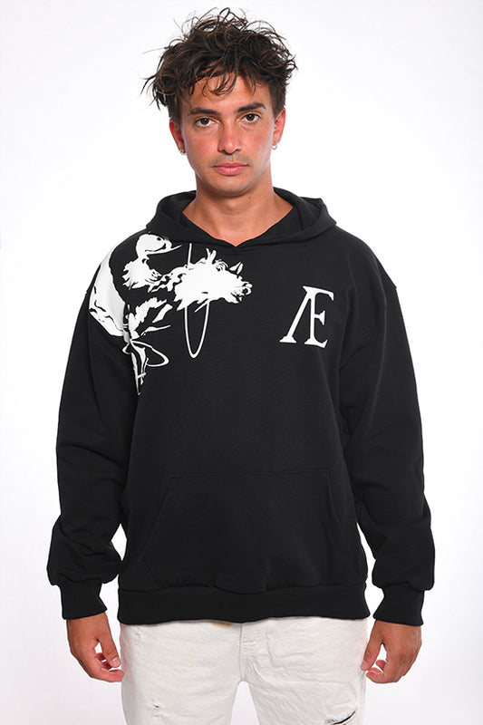 Hippocampus Black Hoodie